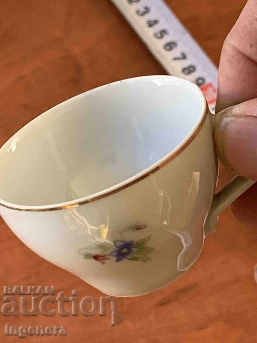 Κούπα φλιτζάνι πορσελάνη από Σοσιαλισμό - Βουλγαρία μικρό φλιτζάνι (Φιλτζάν) με τιμή 6.00 BGN | € 3.07