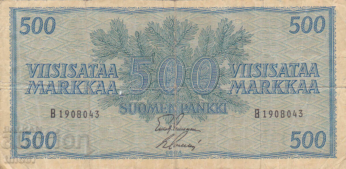 tino37 - FINLAND - 500 MARKS - 1956 with price 12.90 BGN | € 6.60 tino37 - FINLAND - 500 MARKS - 1956 with price 12.90 BGN | € 6.60
