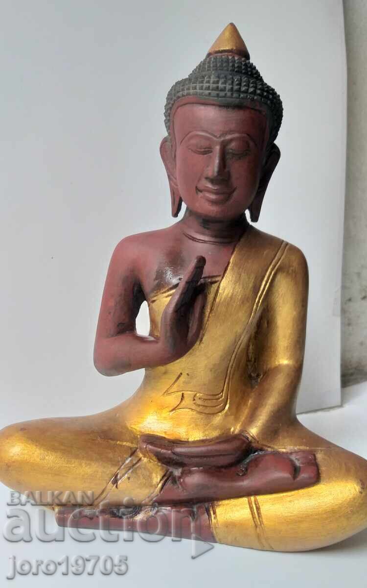СТАРА ДЪРВЕНА СТАТУЕТКА ,, БУДА,, в меди. /произход Тайланд с цена 200.00 лв. | € 102.26 СТАРА ДЪРВЕНА СТАТУЕТКА ,, БУДА,, в меди. /произход Тайланд с цена 200.00 лв. | € 102.26