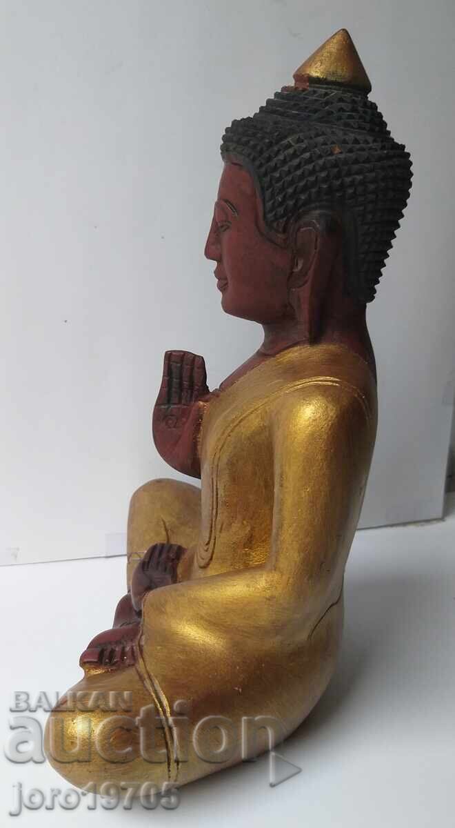 Доставка на СТАРА ДЪРВЕНА СТАТУЕТКА ,, БУДА,, в меди. /произход Тайланд Доставка на СТАРА ДЪРВЕНА СТАТУЕТКА ,, БУДА,, в меди. /произход Тайланд