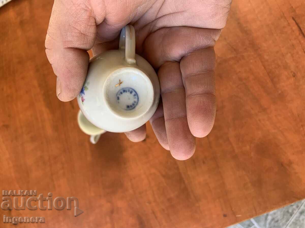 Κούπα φλιτζάνι πορσελάνη από Σοσιαλισμό - Βουλγαρία μικρό φλιτζάνι - 2 τμχ με τιμή 12.00 BGN | € 6.14