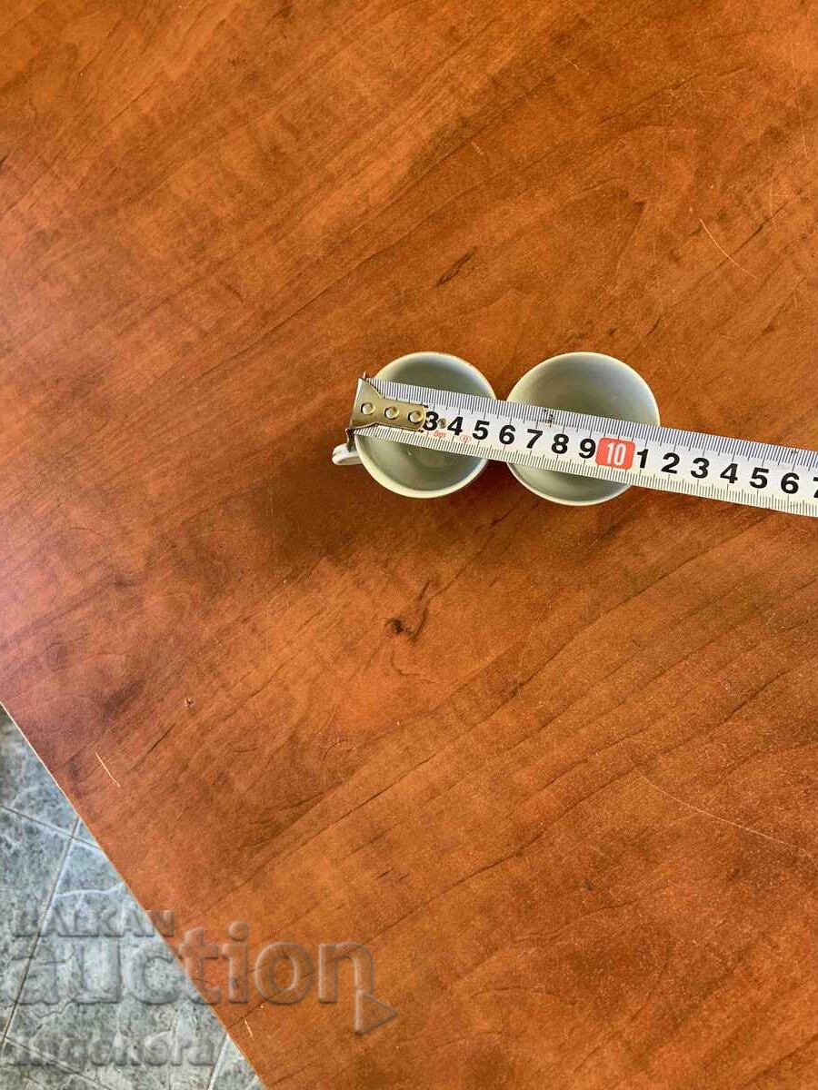 Παράδοση Κούπα φλιτζάνι πορσελάνη από Σοσιαλισμό - Βουλγαρία μικρό φλιτζάνι - 2 τμχ