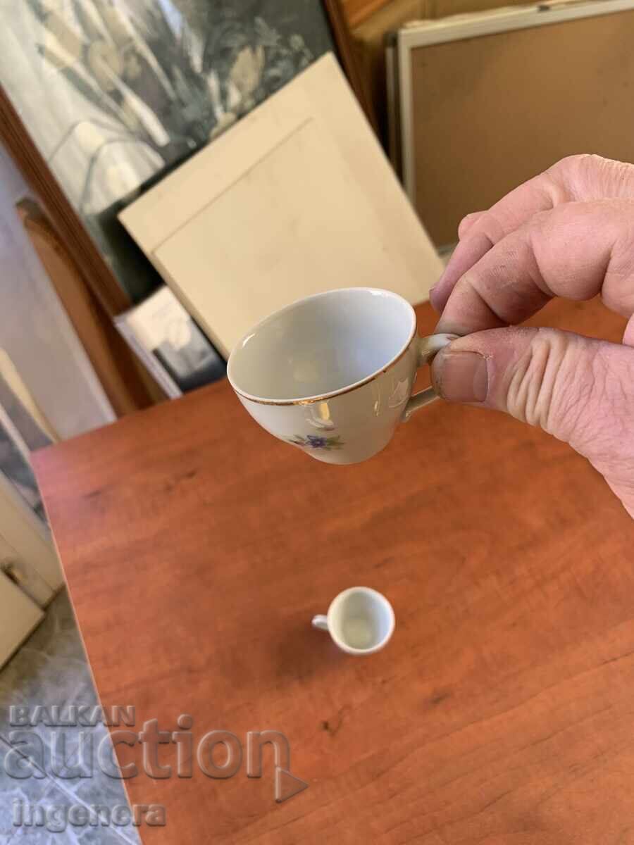 Κούπα φλιτζάνι πορσελάνη από Σοσιαλισμό - Βουλγαρία μικρό φλιτζάνι - 2 τμχ - 5