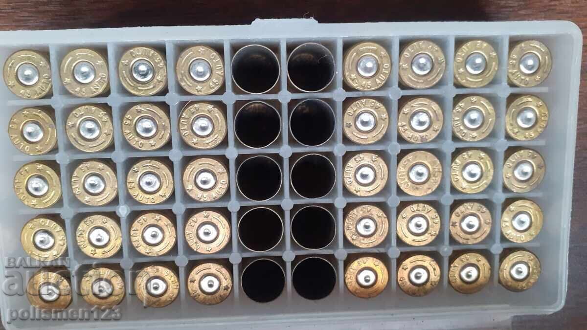 Lot de tuburi cartușe - 45 cal