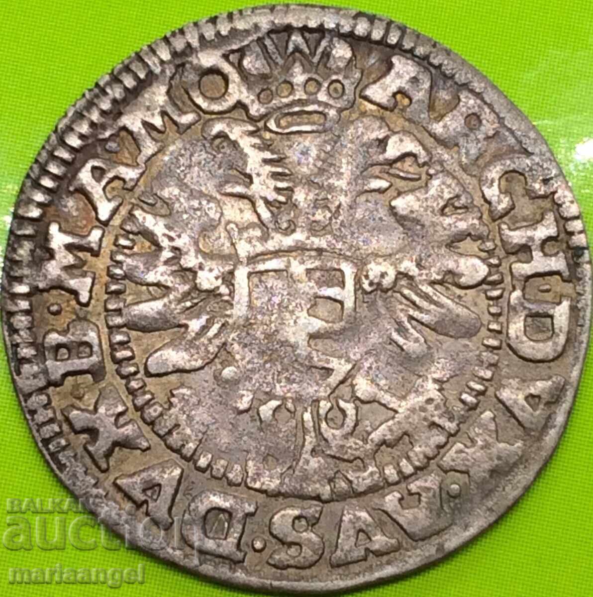 Αυστρία 3 κρόιτσερ Ερζχερτσογκ Φερδινάνδος ασήμι - 5