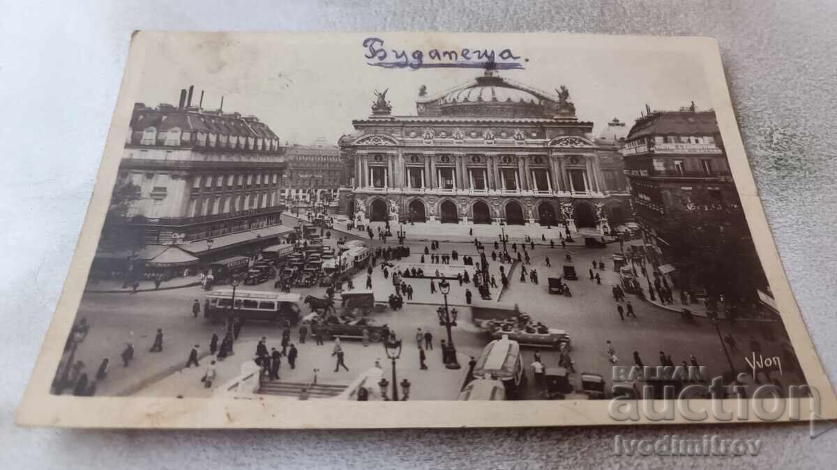 Пощенска картичка Paris Opera Square 1927