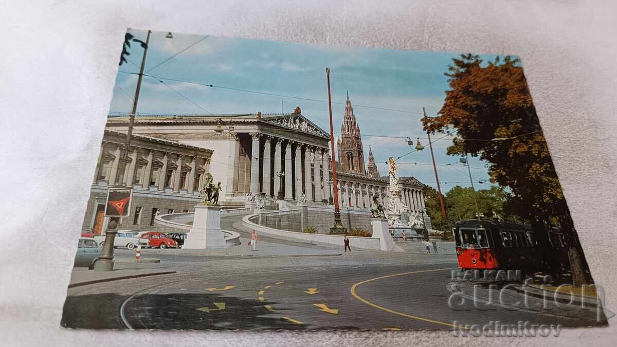 Carte poștală Wien Parlament