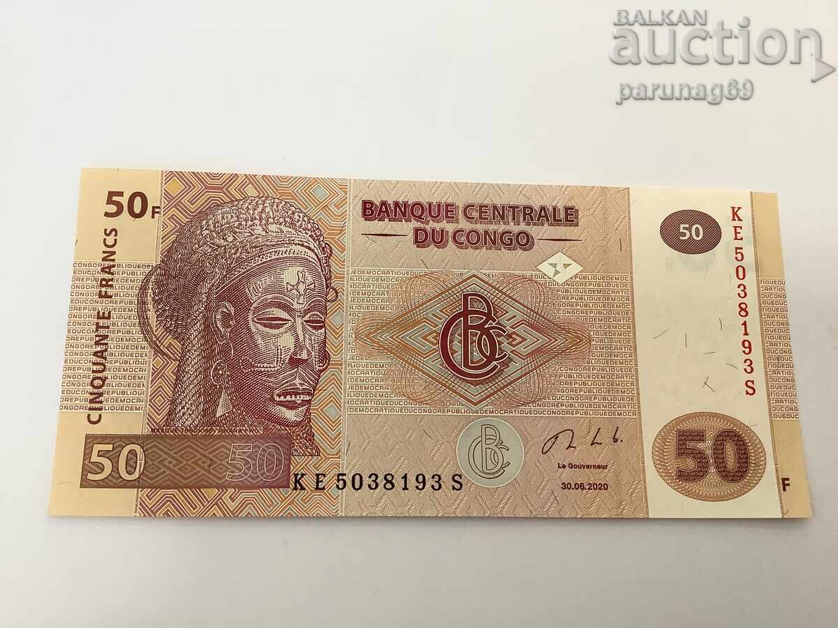 Congo 50 Francs 2020 Year UNC