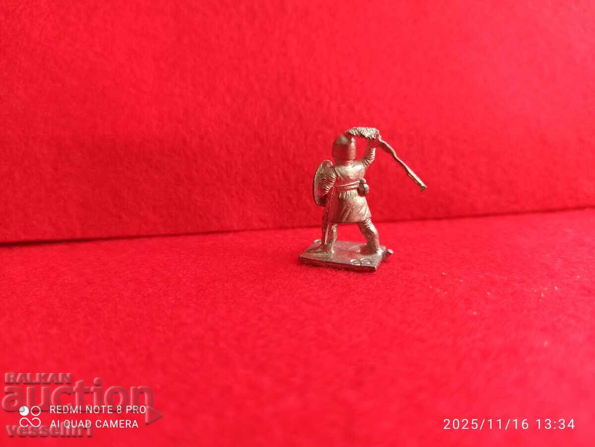 Old lead soldier from the 50s unpainted Kinder detailed with price 12.00 BGN | € 6.14