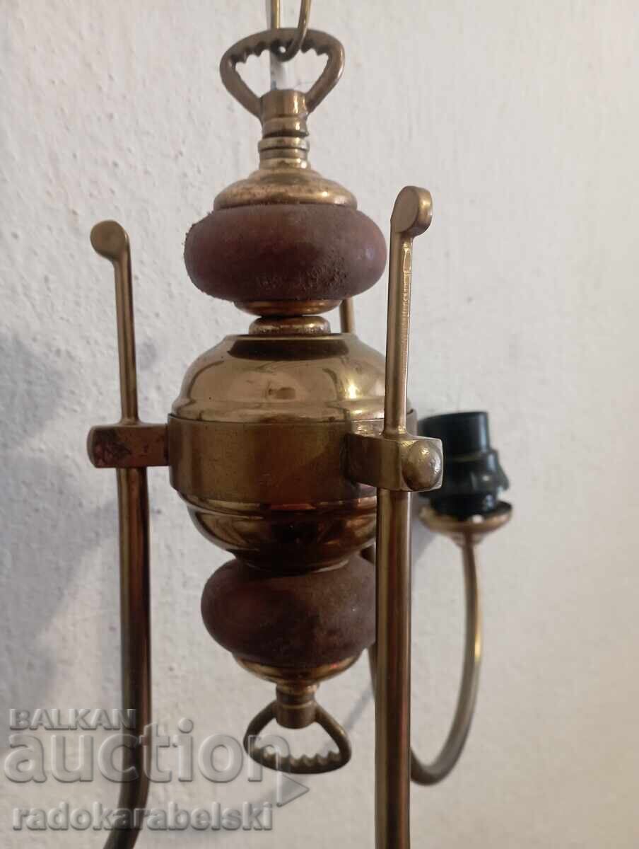 Доставка на Стариннен месингов полилей