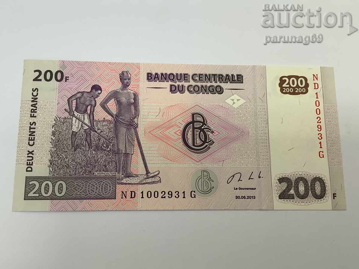 Congo 200 Francs 2013 UNC