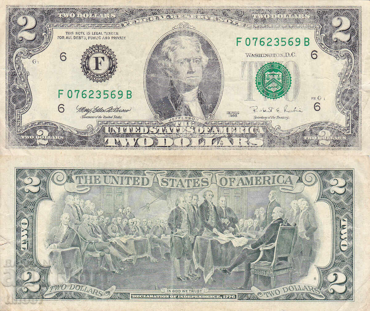 Tino37 - USA - 2 Dollars - 1995 - F Tino37 - USA - 2 Dollars - 1995 - F