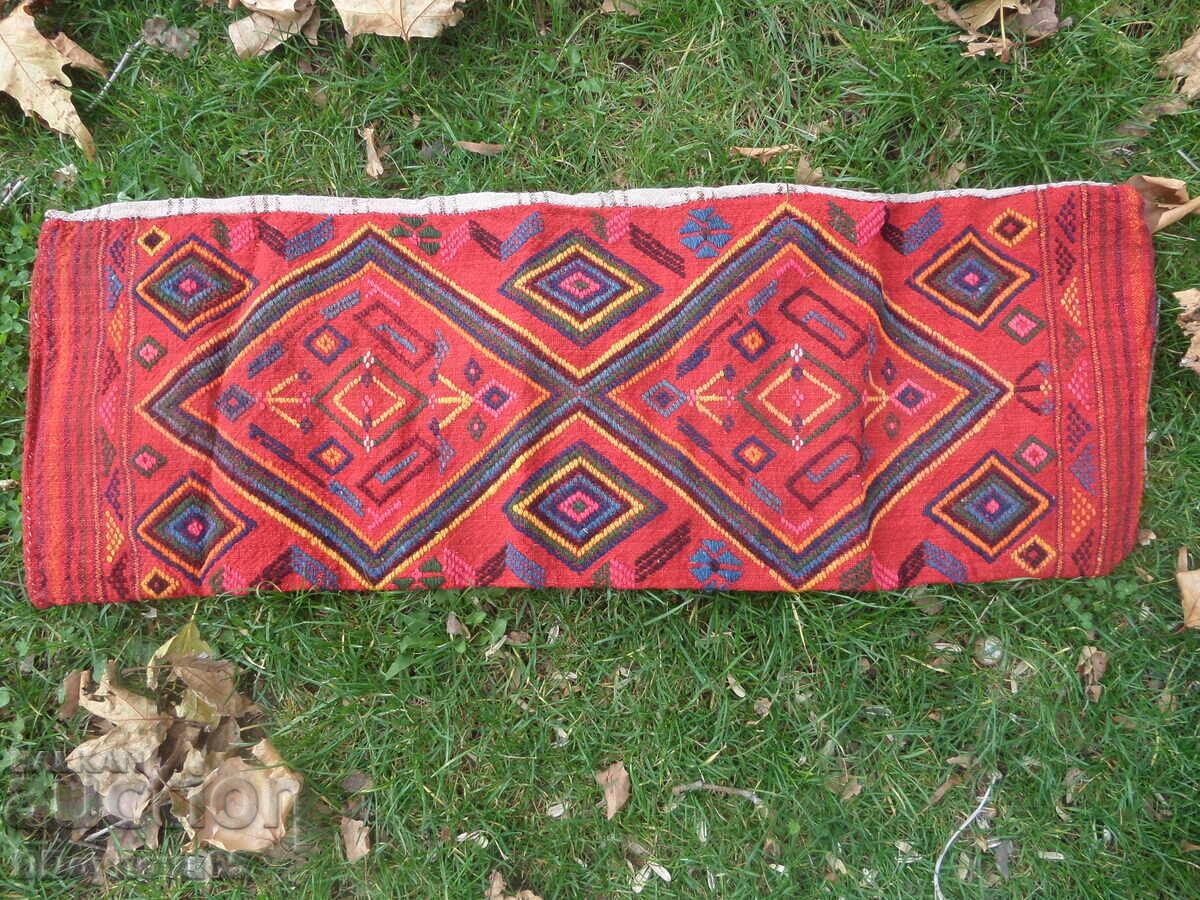 Χειροποίητη, ροδίτικη μάλλινη μαξιλαροθήκη για μιντέρι