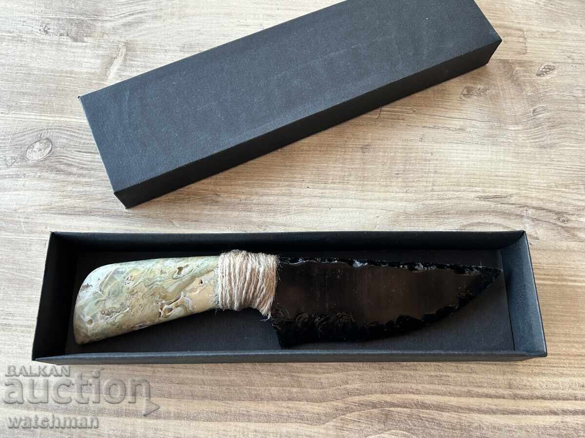 Obsidian knife with onyx handle #8 with price 130.00 BGN | € 66.47