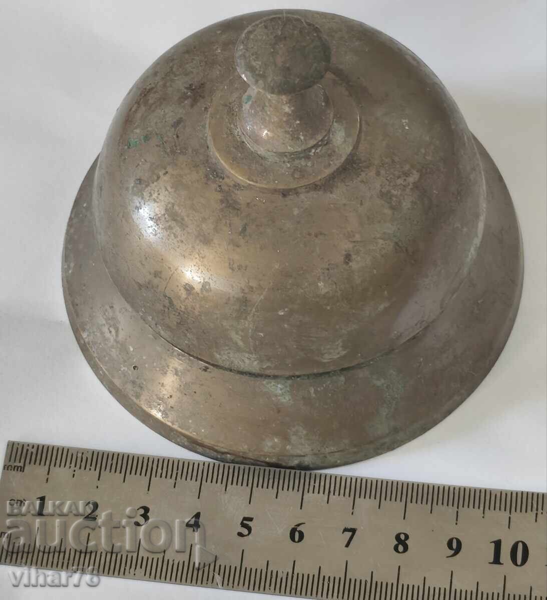 Auction  Old bronze bell for hotel reception