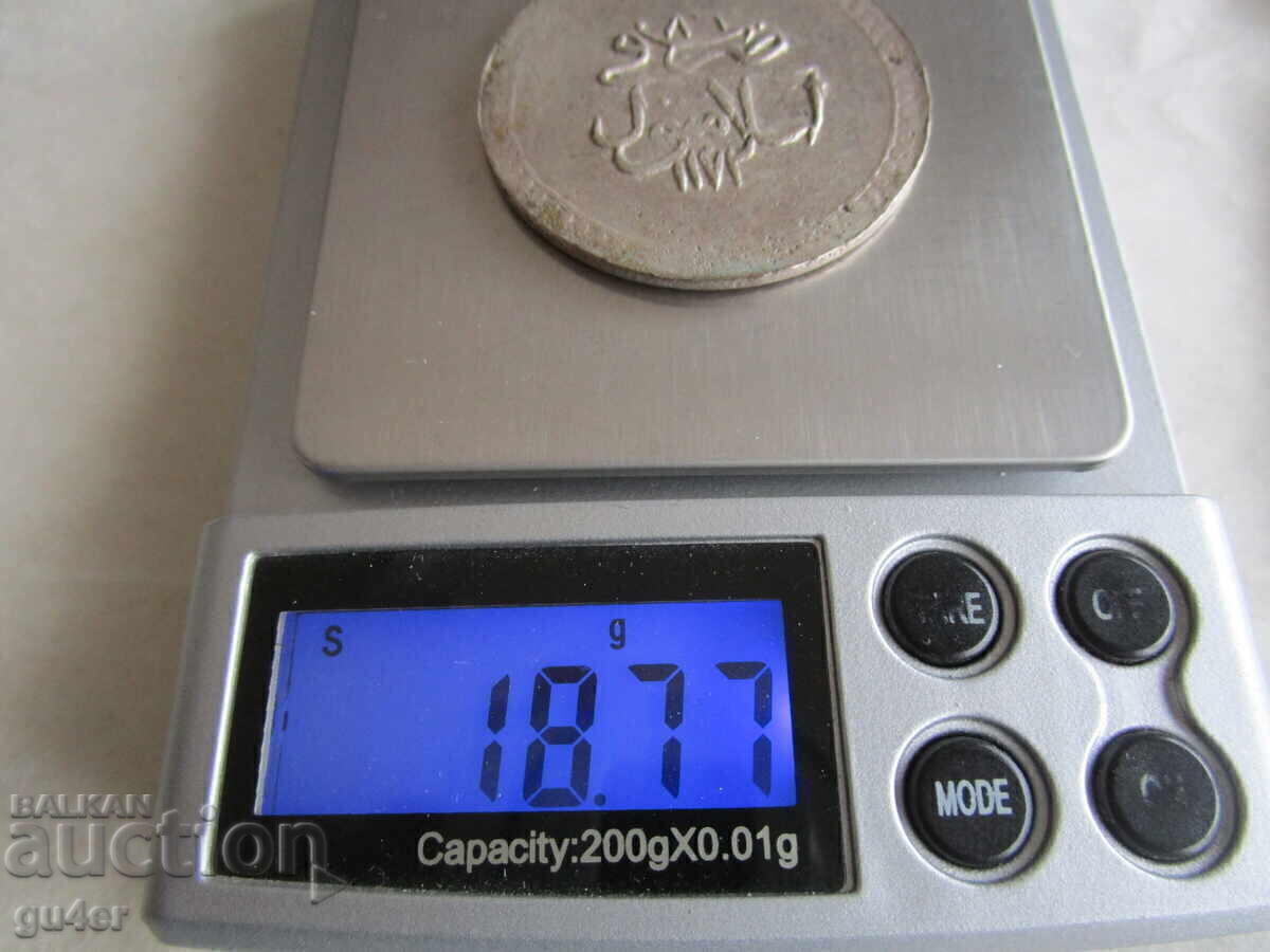 Licitație ❌❌Turcia, Mustafa al III-lea, 1171/86, argint 18.77 g, RARĂ❌❌