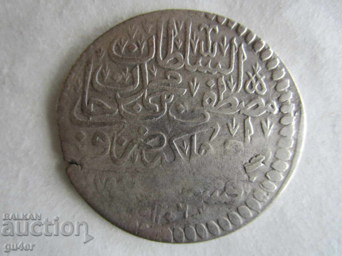 ❌❌Turcia, Mustafa al II-lea, 1106, argint 17.96 g, RARĂ❌❌ ❌❌Turcia, Mustafa al II-lea, 1106, argint 17.96 g, RARĂ❌❌