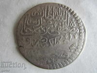 ❌❌Turcia, Mustafa al II-lea, 1106, argint 17.96 g, RARĂ❌❌