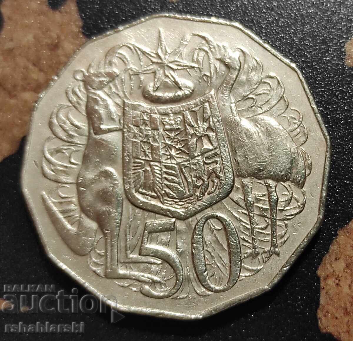 Monedă Australia 50 cenți, 1976 Monedă Australia 50 cenți, 1976