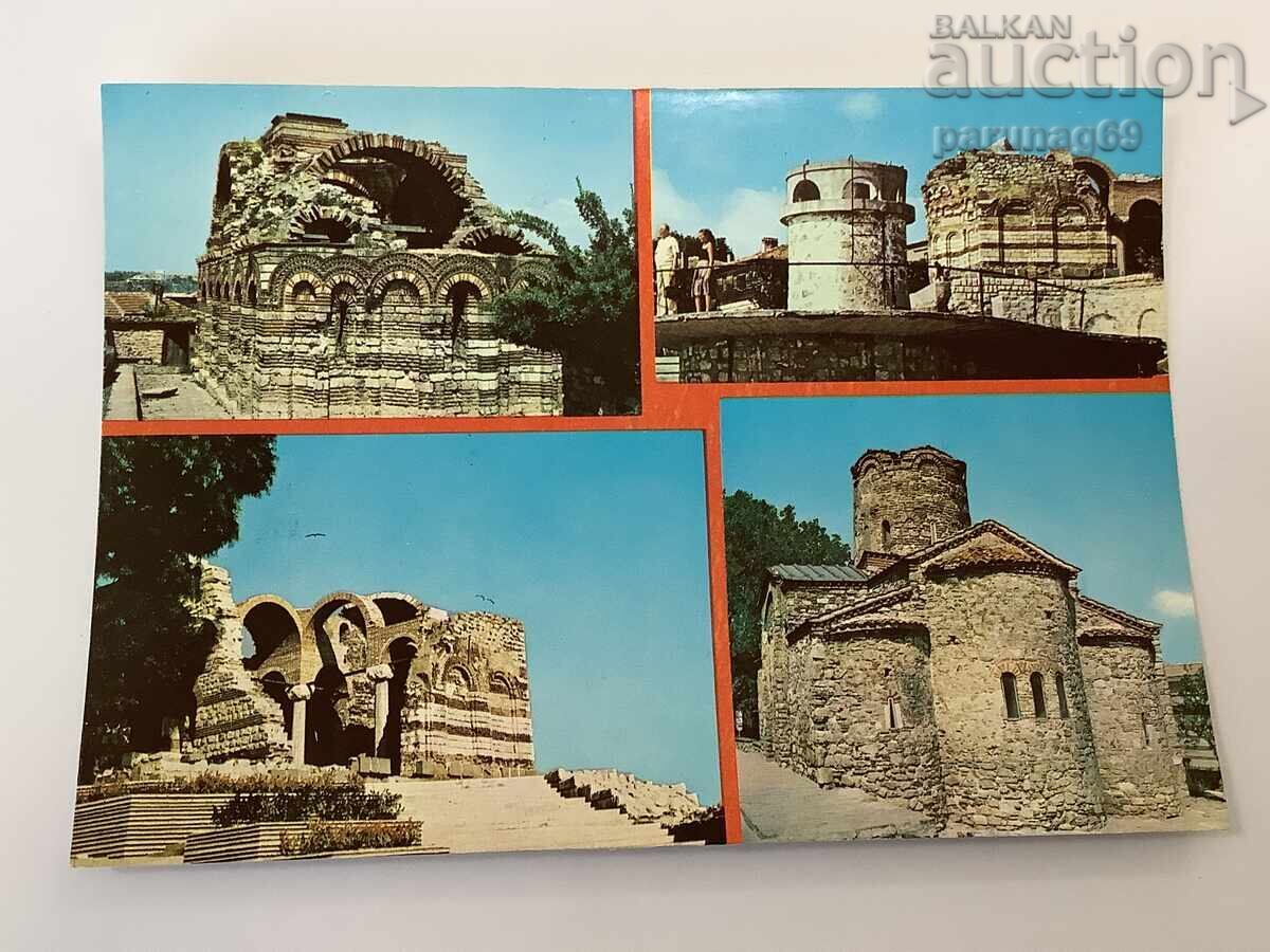 Carte poștală Bulgaria Nessebar - Biserici Vechi
