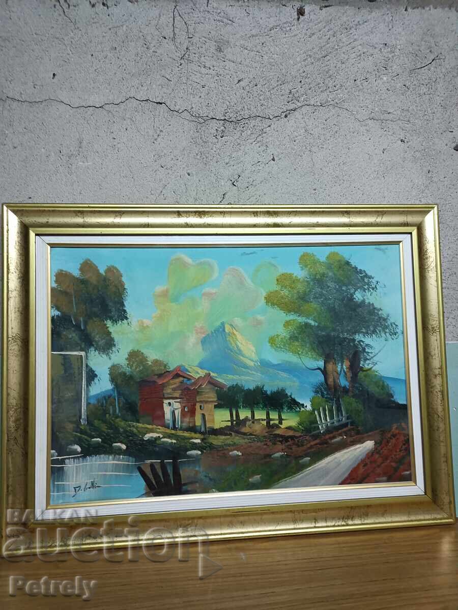 Δημοπρασία Παλιά ελαιογραφία