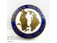 Biserica Ortodoxă Greacă - Societatea Greacă - Chicago - Butonela