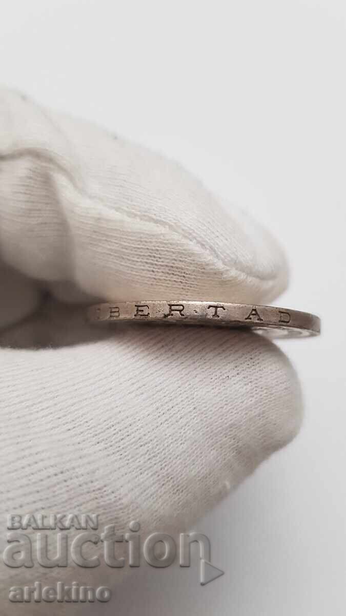 Συλλεκτικό ασημένιο νόμισμα 1 Πέσο Μεξικού 1963 με τιμή 28.00 BGN | € 14.32 Συλλεκτικό ασημένιο νόμισμα 1 Πέσο Μεξικού 1963 με τιμή 28.00 BGN | € 14.32