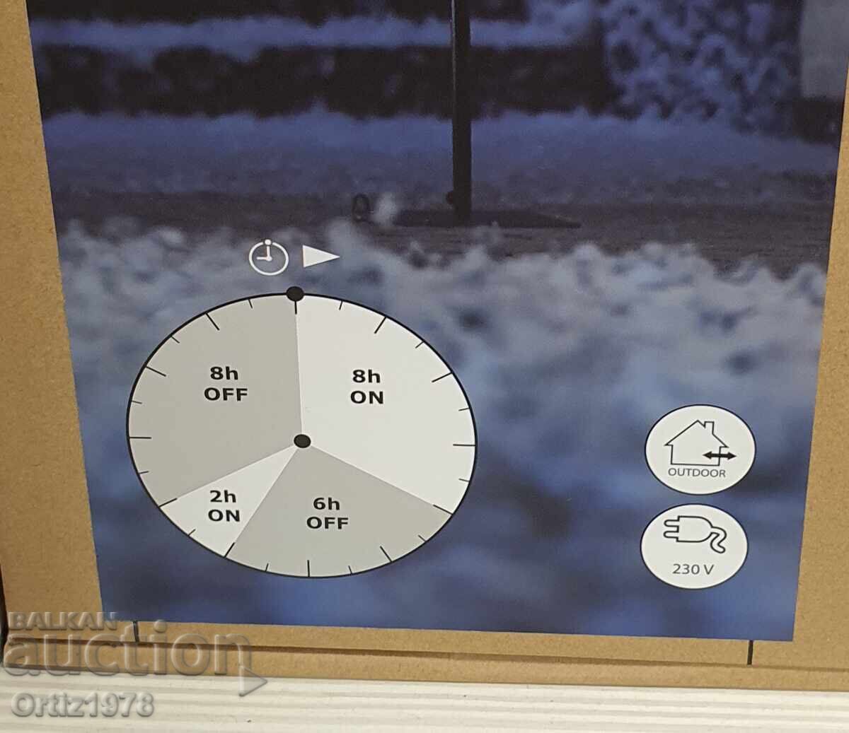 Έκπτωση! Χριστουγεννιάτικο εξωτερικό δέντρο, 400 λαμπάκια, 2μ - 6