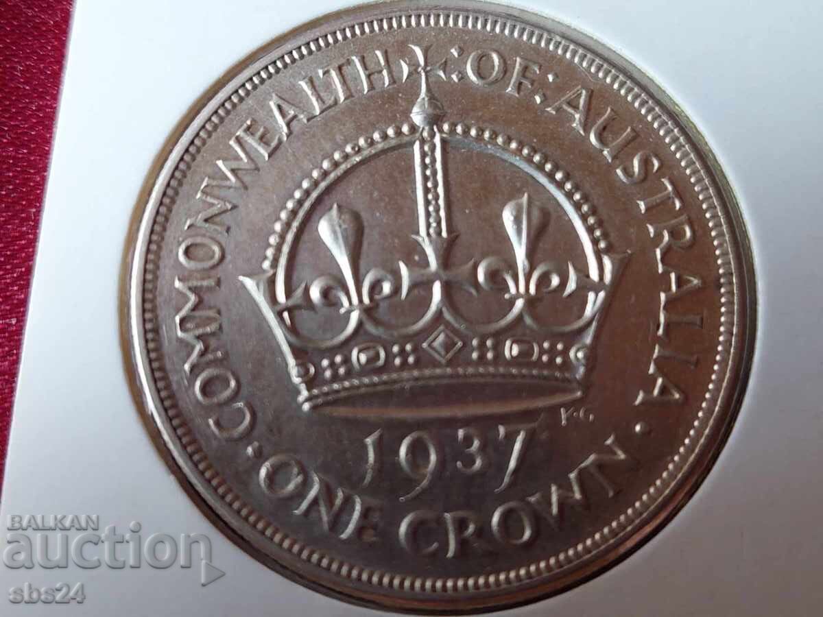 Australia 1 coroană, 1937 Australia 1 coroană, 1937