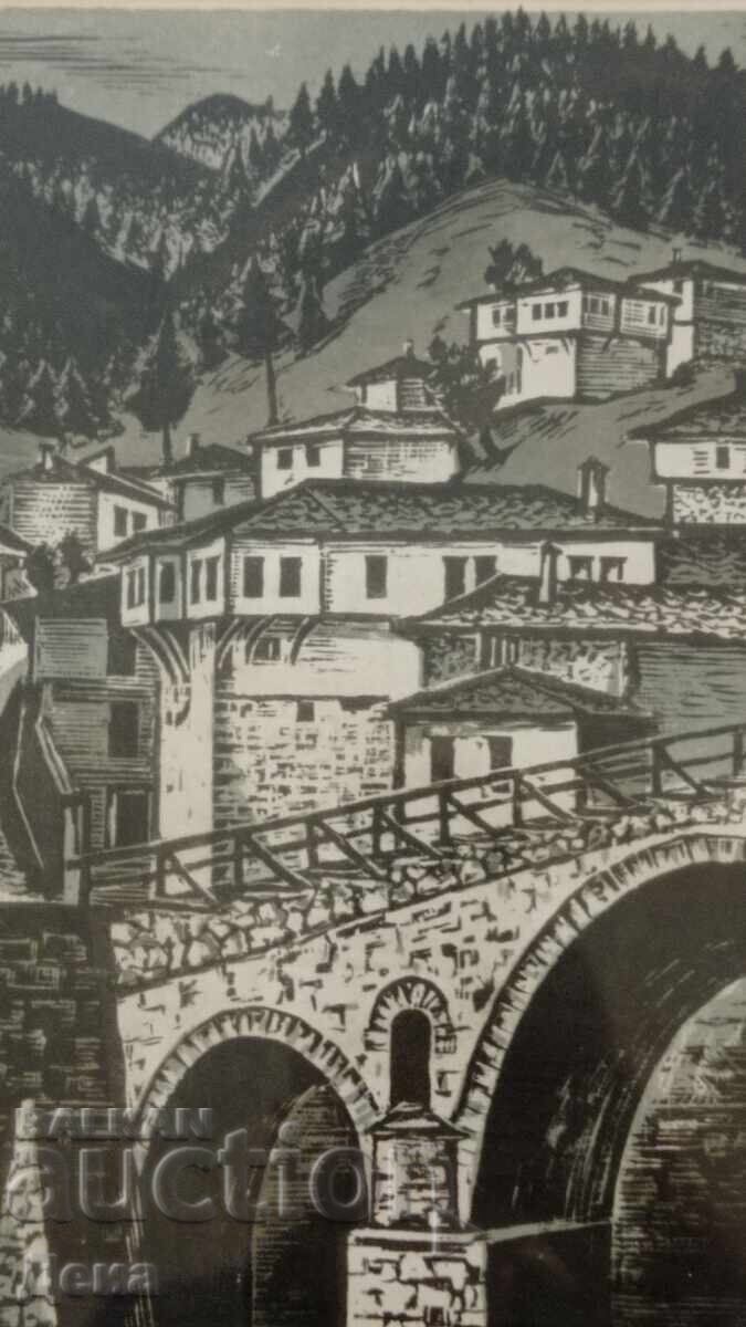 Delivery of Veselin Staykov engraving 1967 Delivery of Veselin Staykov engraving 1967