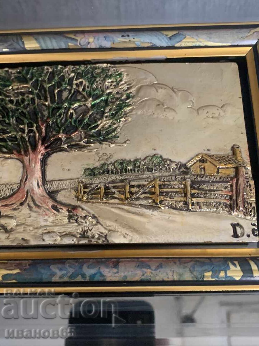 Framed mirror picture, bas-relief, made in Italy 2 - 6 Framed mirror picture, bas-relief, made in Italy 2 - 6