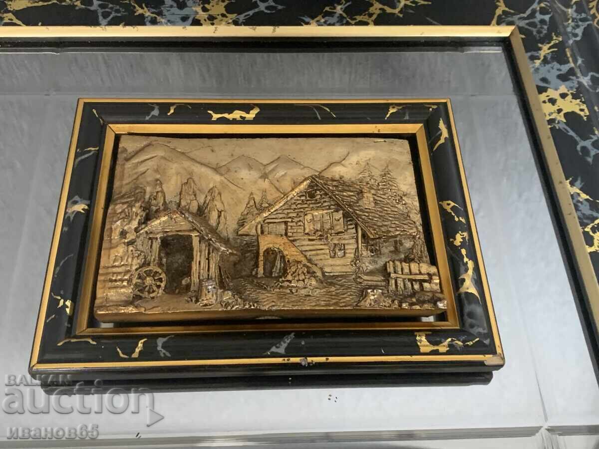 Livrarea Tablou oglindă cu ramă, basorelief, fabricat în Italia 1 Livrarea Tablou oglindă cu ramă, basorelief, fabricat în Italia 1