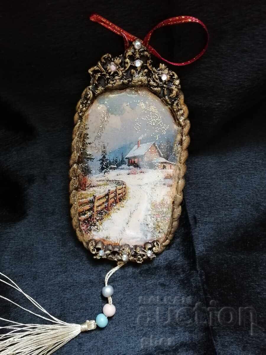 Christmas retro, vintage Christmas tree ornament