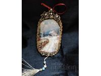 Decorațiune de Crăciun retro, vintage pentru brad