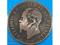 5 centesimi 1861 Italy M - Milan Victorio Emanuele III