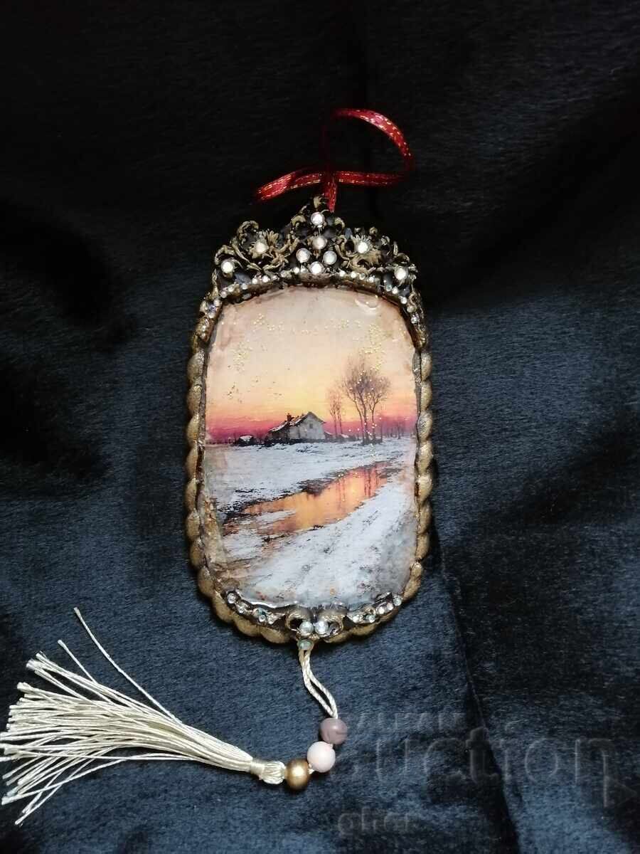 Christmas retro, vintage Christmas tree ornament