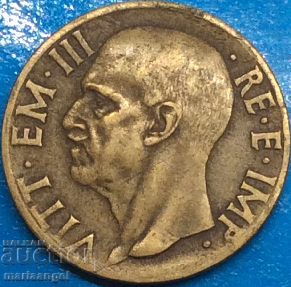 10 Centesimi 1939 Ιταλία Φασισμός Βίκτωρ Εμμανουήλ Γ' Χάλκινο - 6
