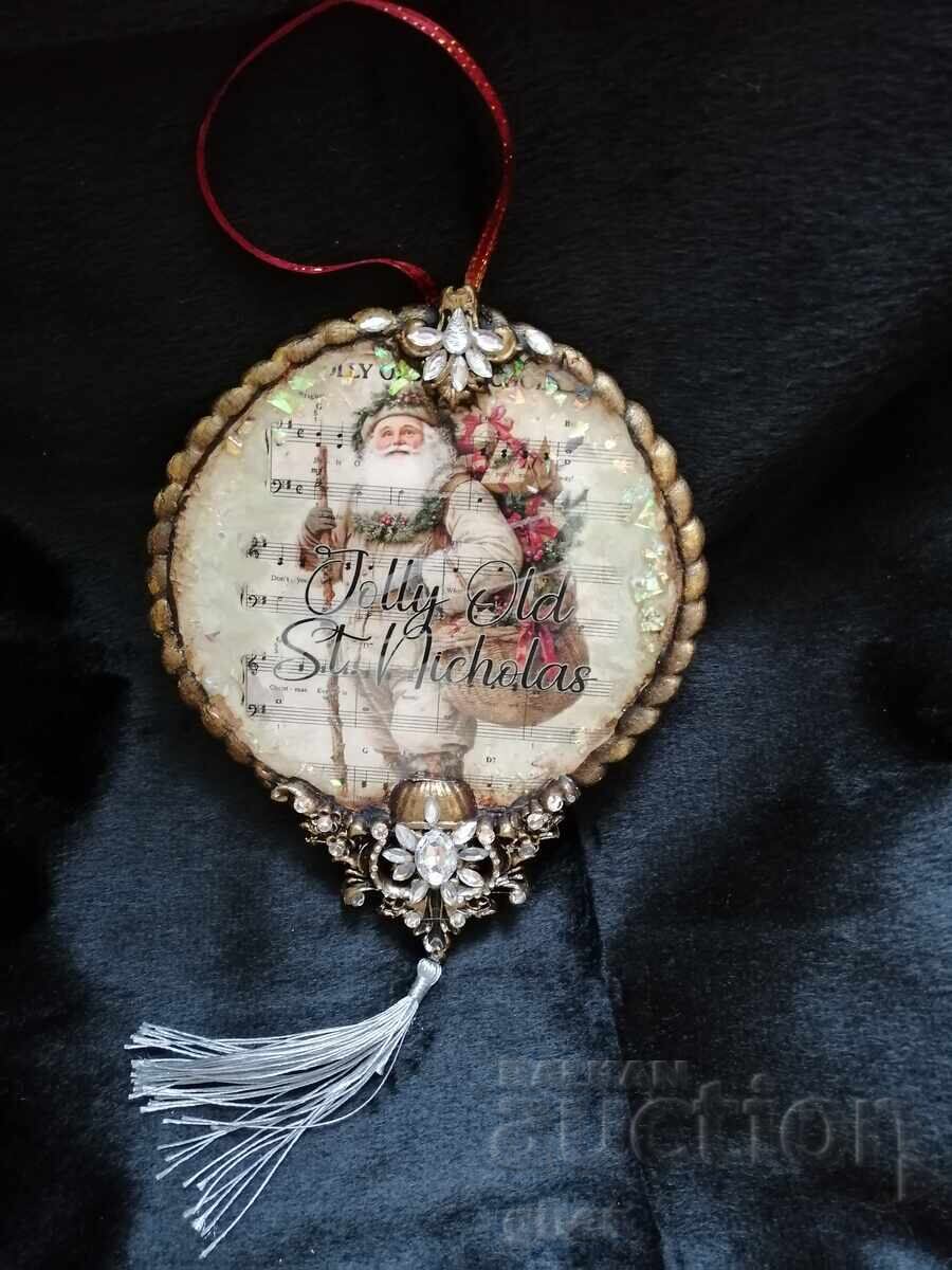 Decorațiune de Crăciun retro, vintage pentru brad Decorațiune de Crăciun retro, vintage pentru brad