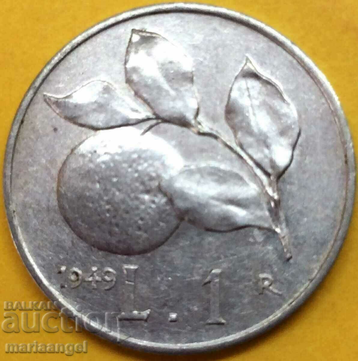 1 λίρα 1949 Ιταλία