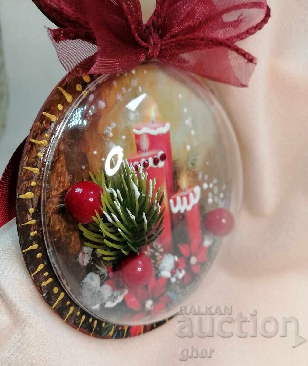 Χριστουγεννιάτικο ρετρό, vintage στολίδι για χριστουγεννιάτικο δέντρο με τιμή 20.00 BGN | € 10.23