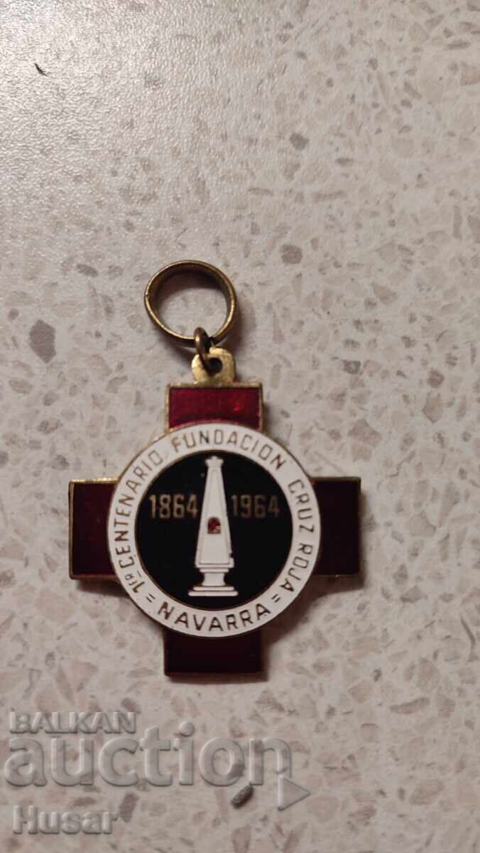 Нагръден знак ЧЕРВЕН КРЪСТ Испания , НАВАРА, медал орден Нагръден знак ЧЕРВЕН КРЪСТ Испания , НАВАРА, медал орден