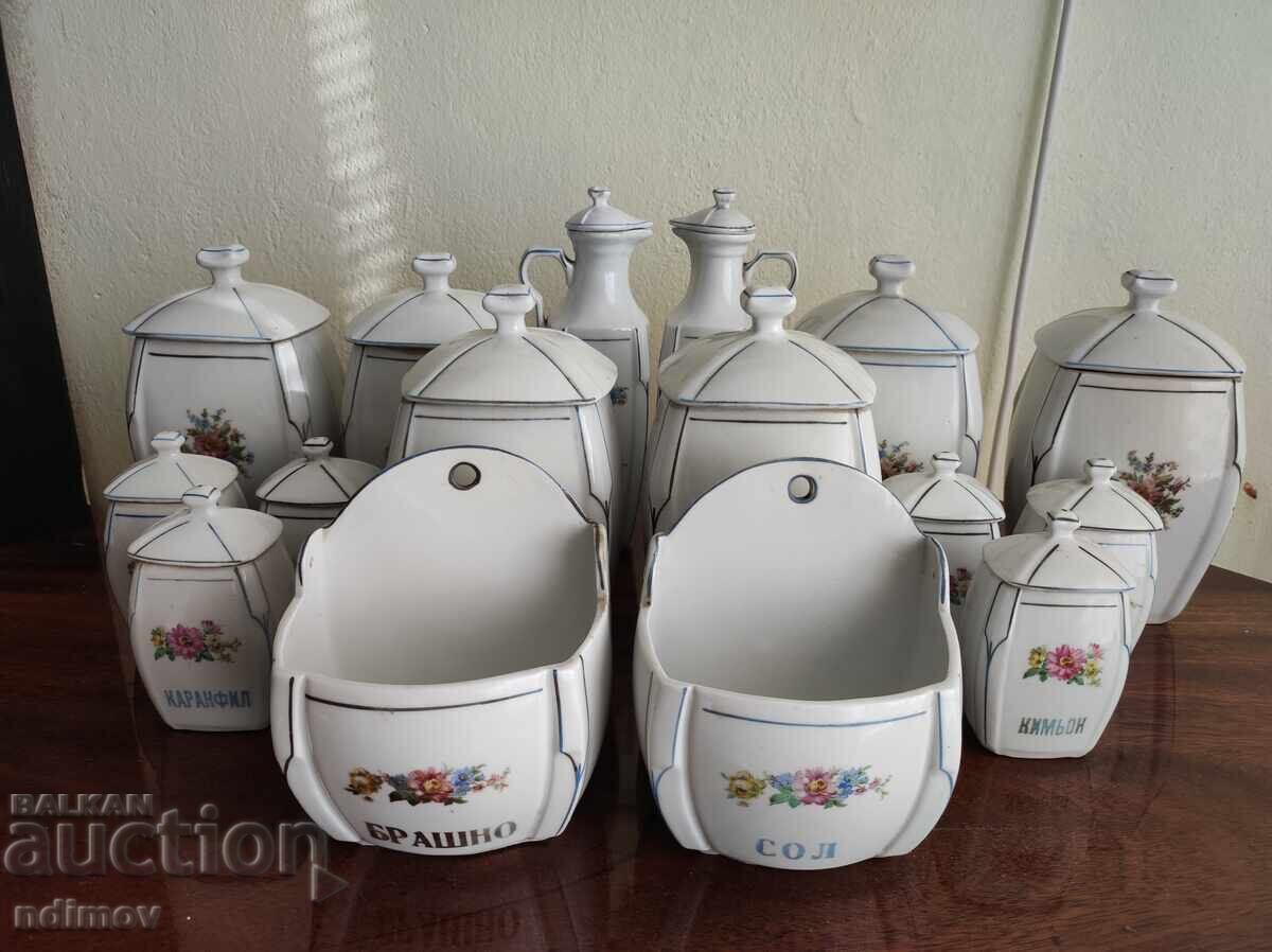 Retro porcelain kitchen set