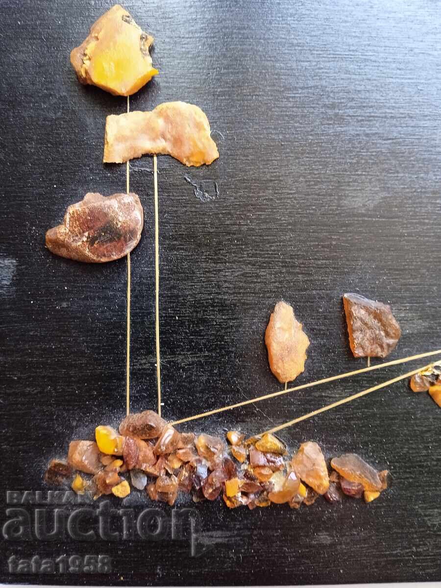 Painting with Baltic amber on wood 16*24.5 cm with price 95.00 BGN | € 48.57