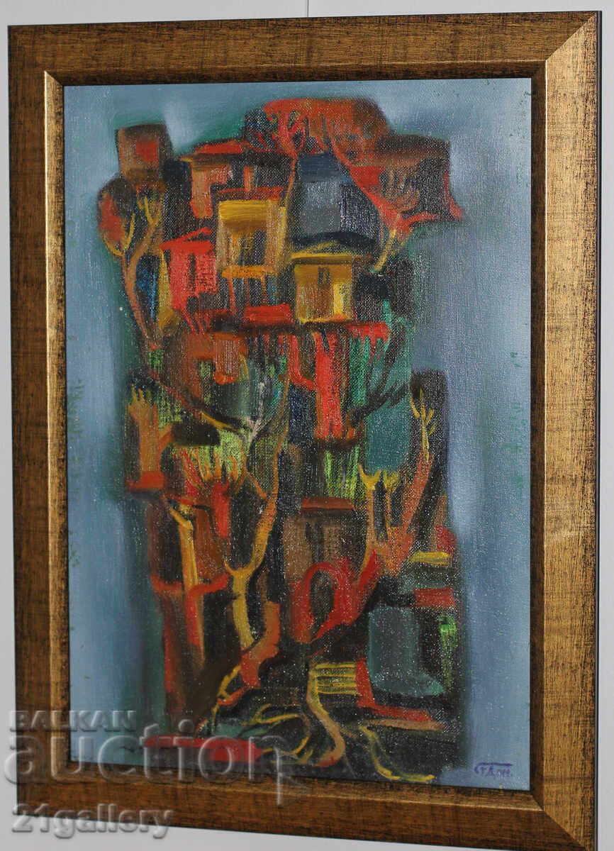 Delivery of Prof. Stoyan Domuschiev (1935-2021) Abstract oil paints Delivery of Prof. Stoyan Domuschiev (1935-2021) Abstract oil paints