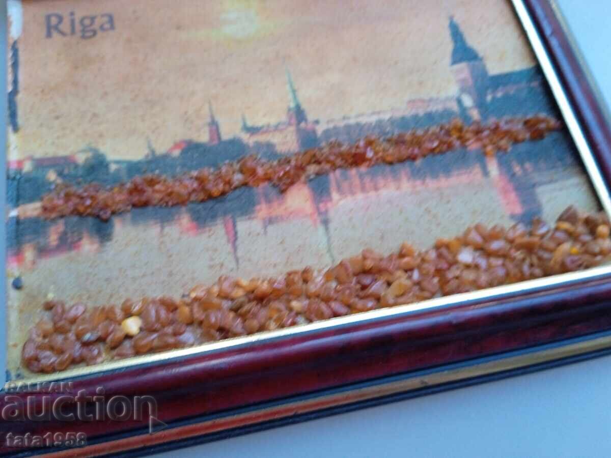 Πίνακας με βαλτική κεχριμπάρι 12*15 εκ με τιμή 38.00 BGN | € 19.43