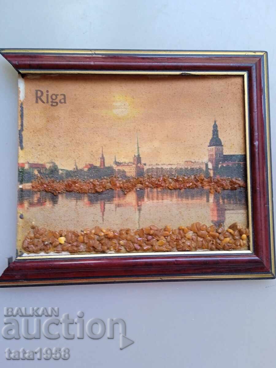 Πίνακας με βαλτική κεχριμπάρι 12*15 εκ