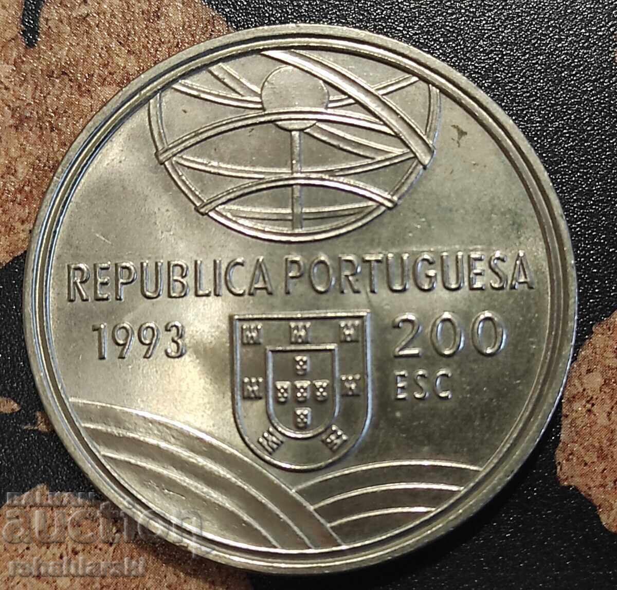 Coin Portugal (Commemorative) 200 Escudos, 1993 Coin Portugal (Commemorative) 200 Escudos, 1993