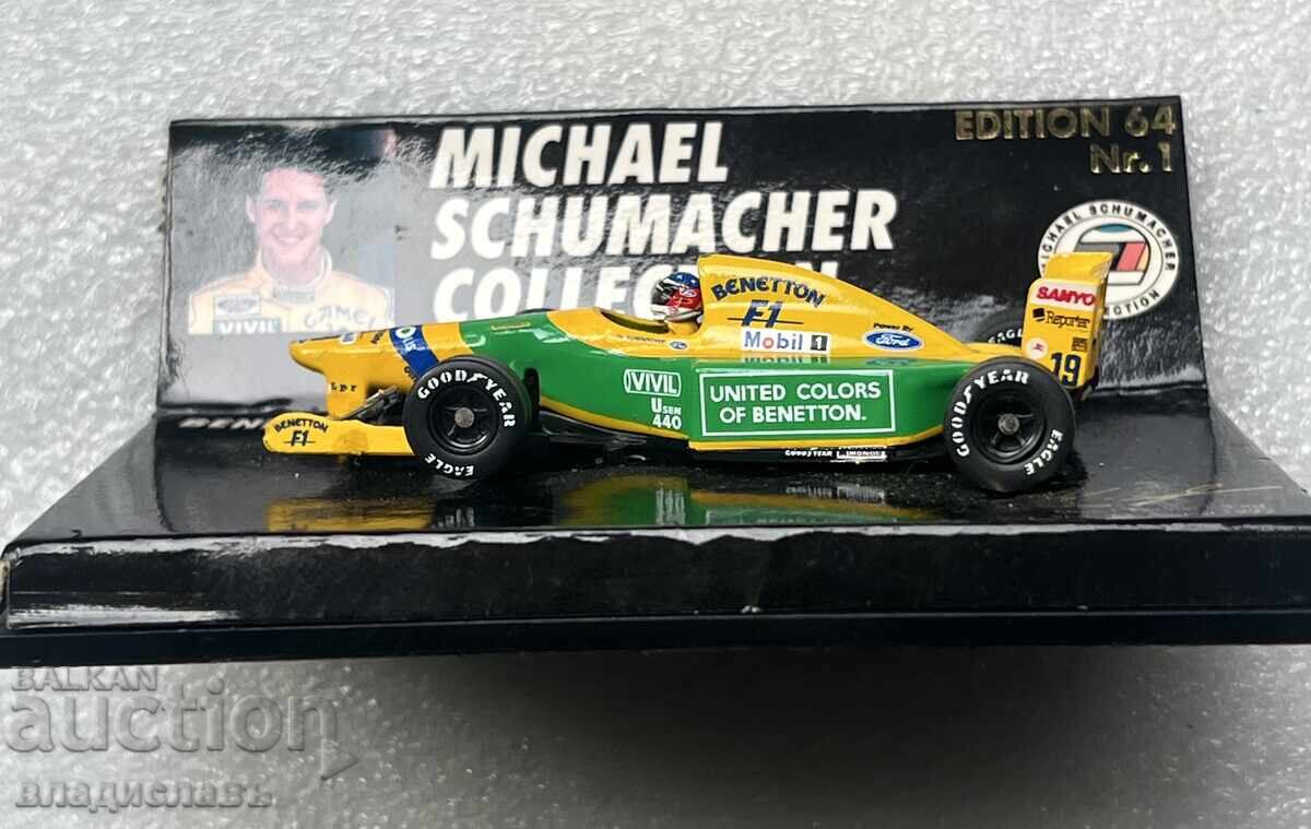 Serie Limitata Michael Schumacher Benetton-Ford 1/64 cu preț 65.00 BGN | € 33.23 Serie Limitata Michael Schumacher Benetton-Ford 1/64 cu preț 65.00 BGN | € 33.23