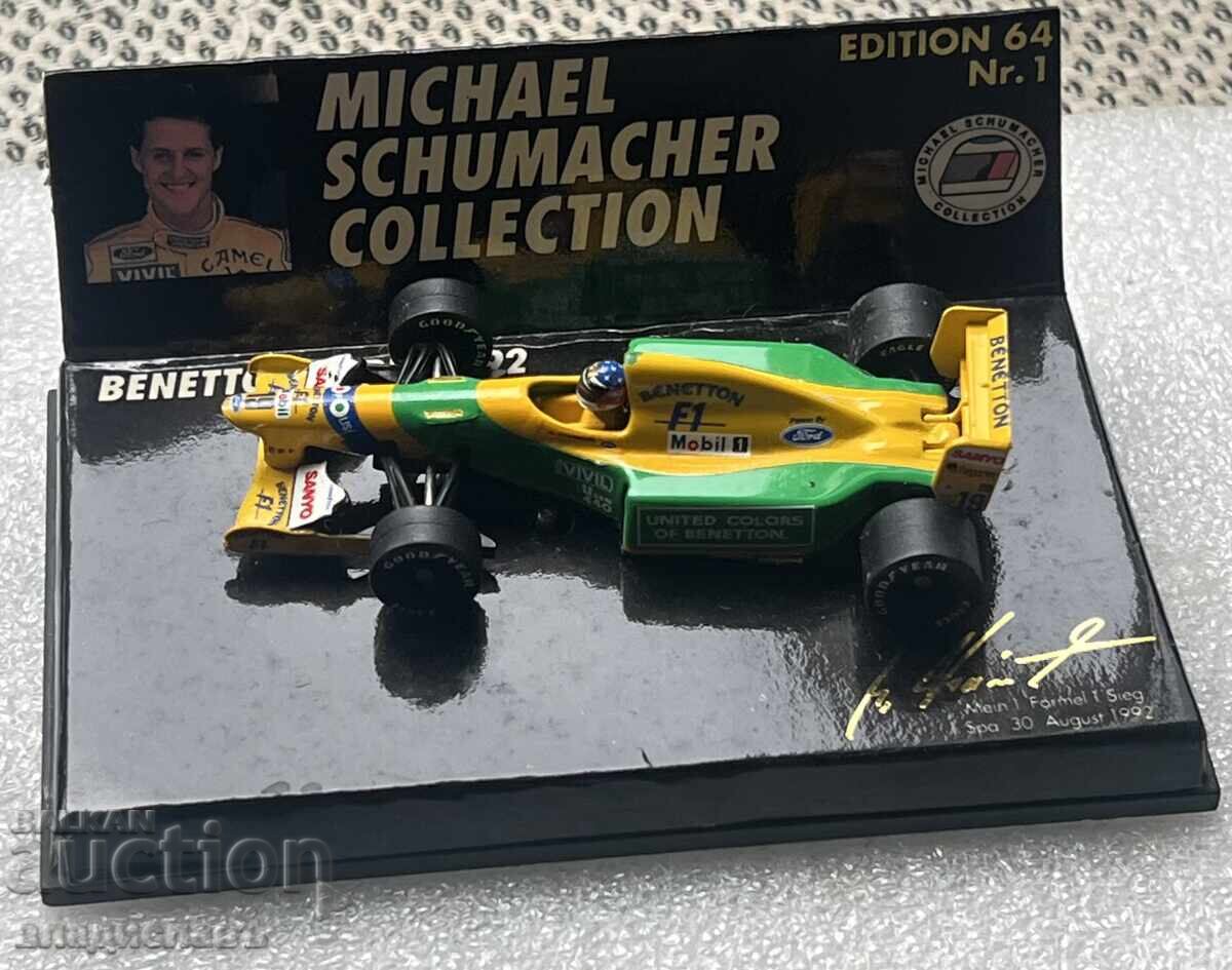 Serie Limitata Michael Schumacher Benetton-Ford 1/64 Serie Limitata Michael Schumacher Benetton-Ford 1/64