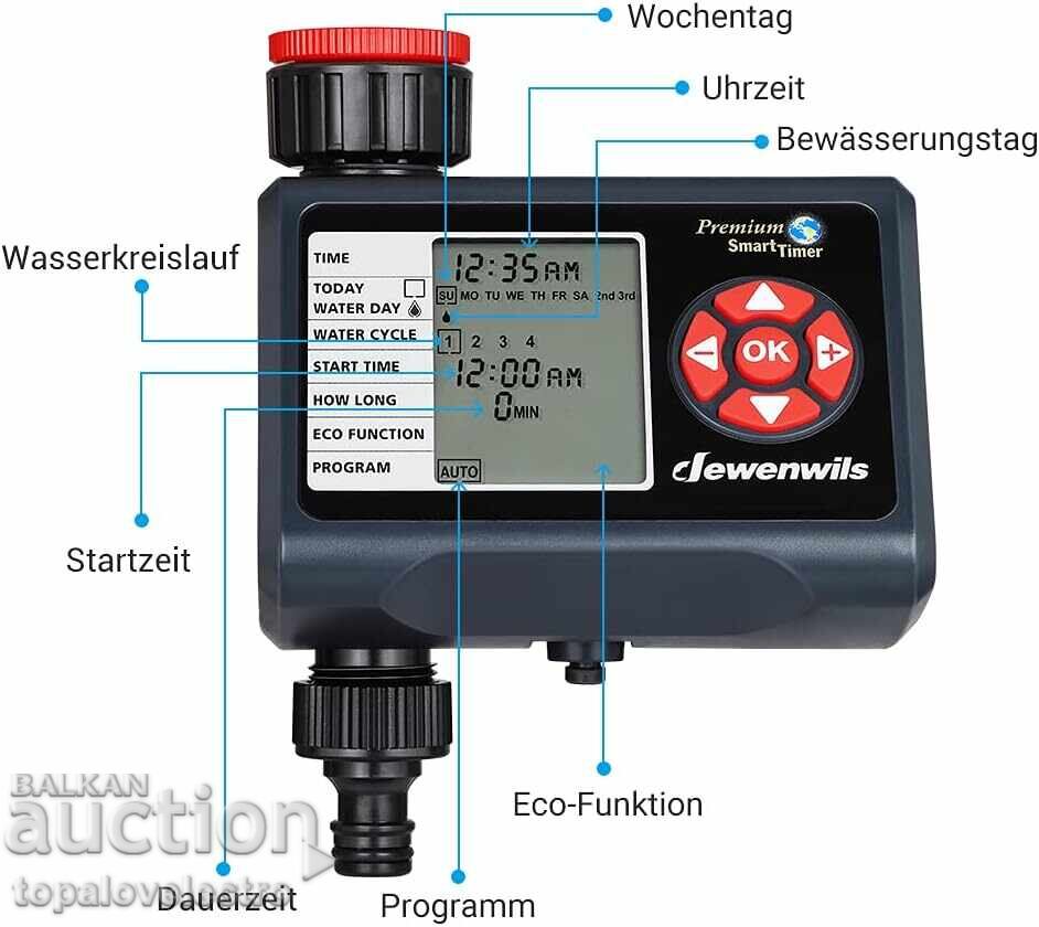 Automatic Irrigation Timer, Rain Delay, Eco Mode with price 29.00 BGN | € 14.83